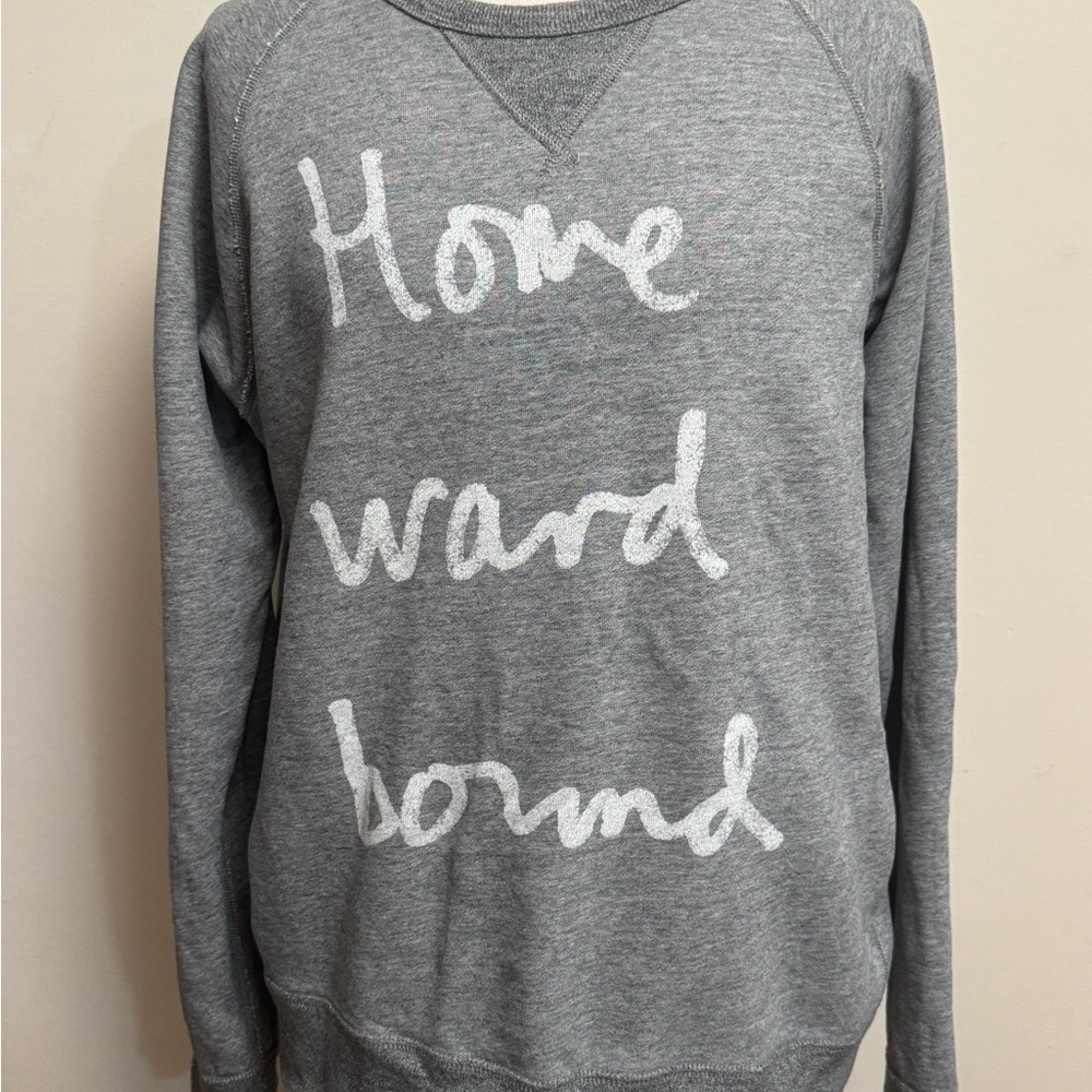 J. Crew Gray and White Textured Sweater